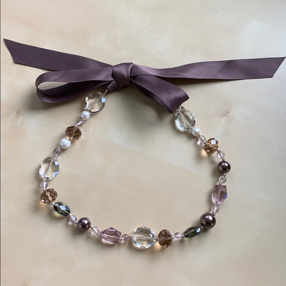 ❗️2for$10❗️ Stella & Dot Bead & Ribbon Necklace